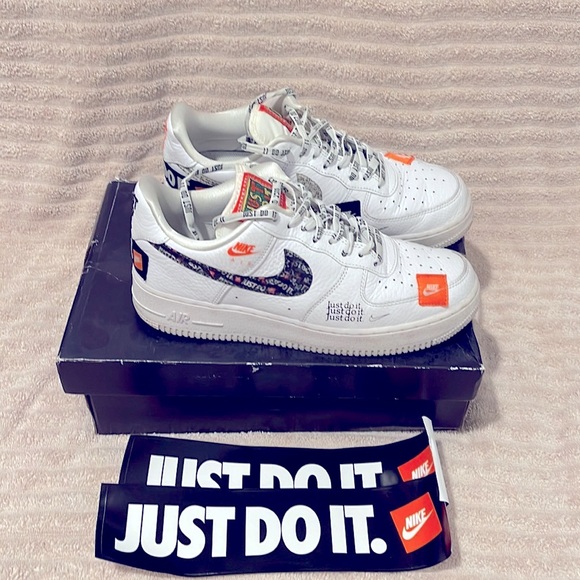Nike Air Force 1 Low Just Do It Pack White/Black / Size 9 US - Picture 3 of 4